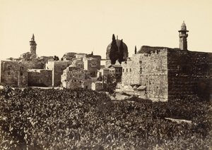 Verlaten plaatsen in Jeruzalem tussen de berg Zion en de Heilige Tempel door Francis Frith